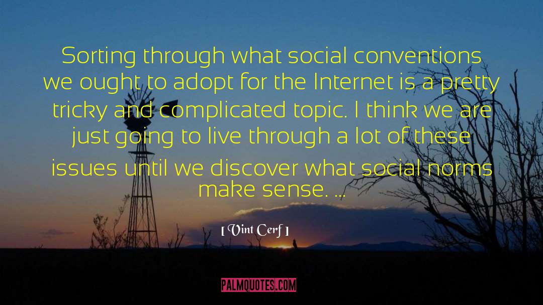 Vint Cerf Quotes: Sorting through what social conventions