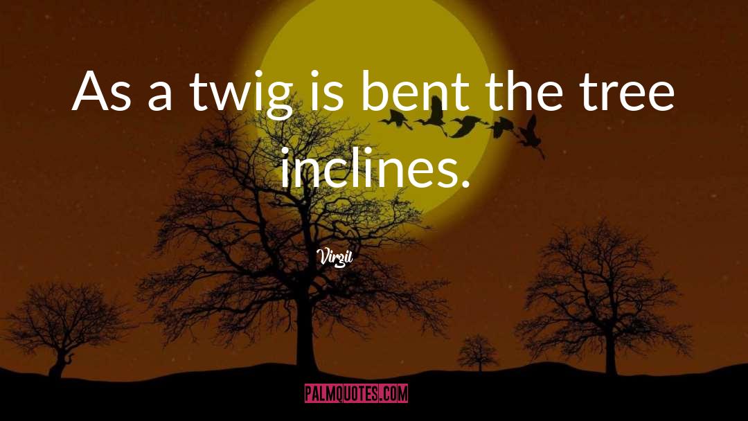 Virgil Quotes: As a twig is bent