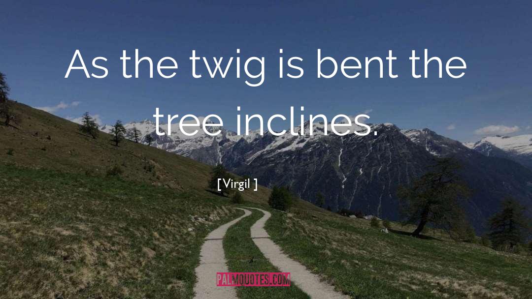 Virgil Quotes: As the twig is bent