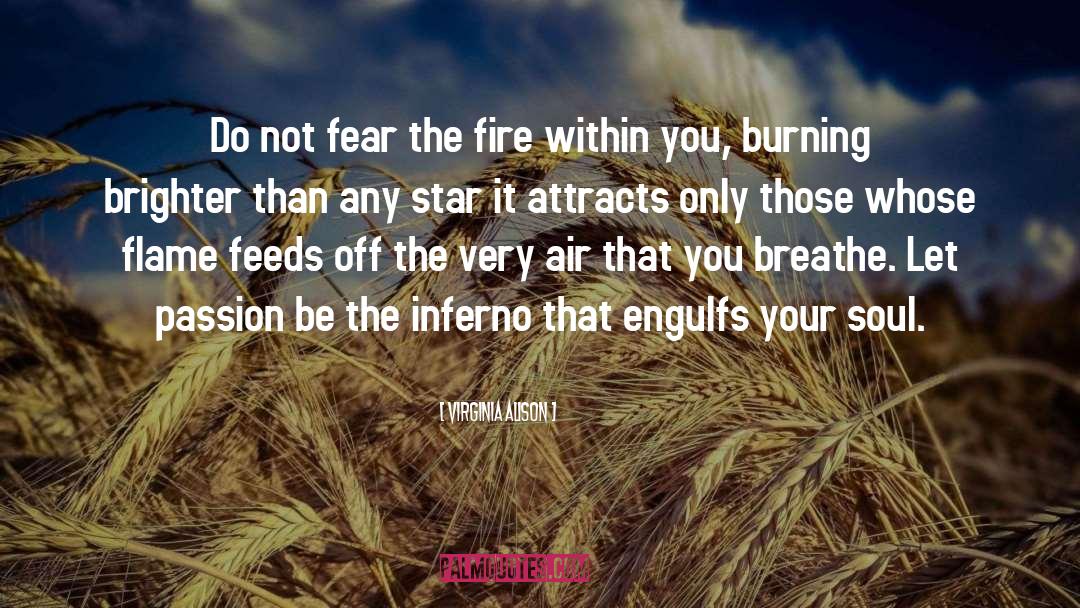 Virginia Alison Quotes: Do not fear the fire