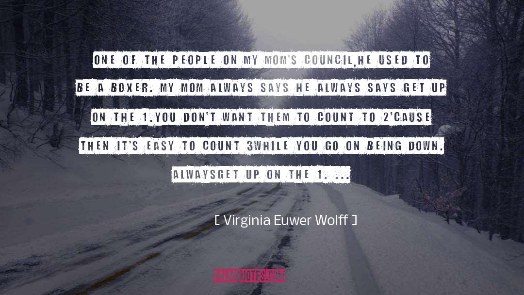 Virginia Euwer Wolff Quotes: One of the people on