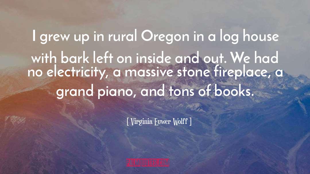 Virginia Euwer Wolff Quotes: I grew up in rural