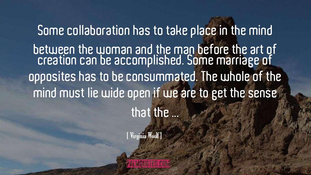 Virginia Woolf Quotes: Some collaboration has to take