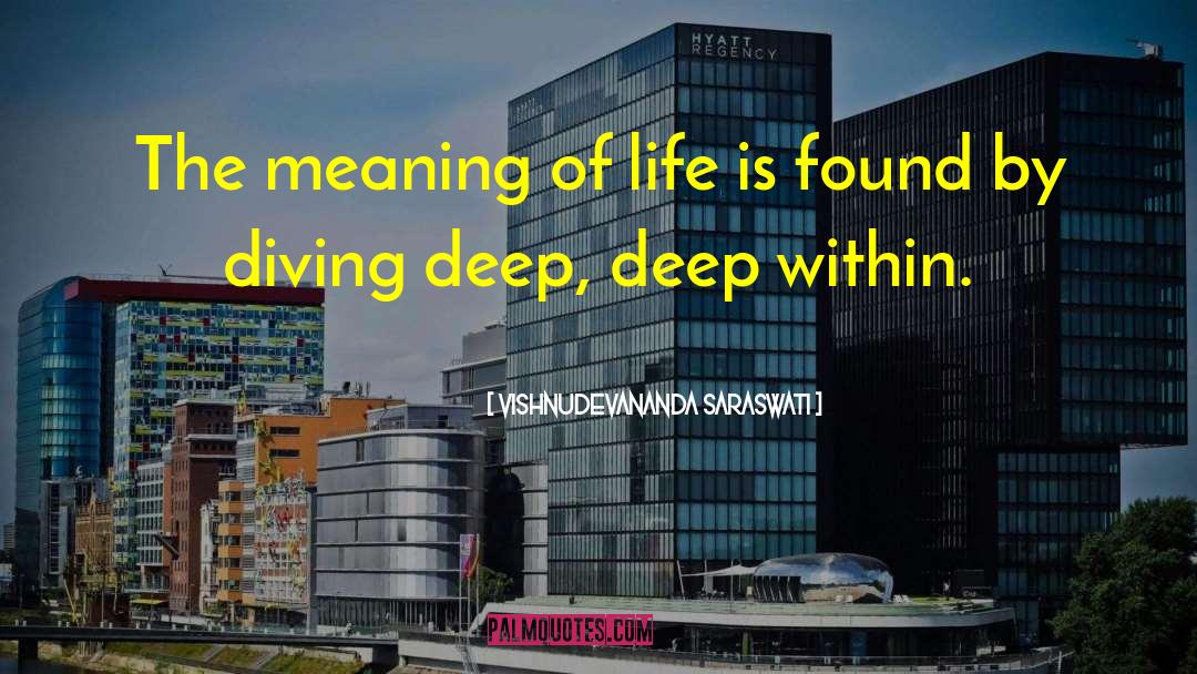 Vishnudevananda Saraswati Quotes: The meaning of life is