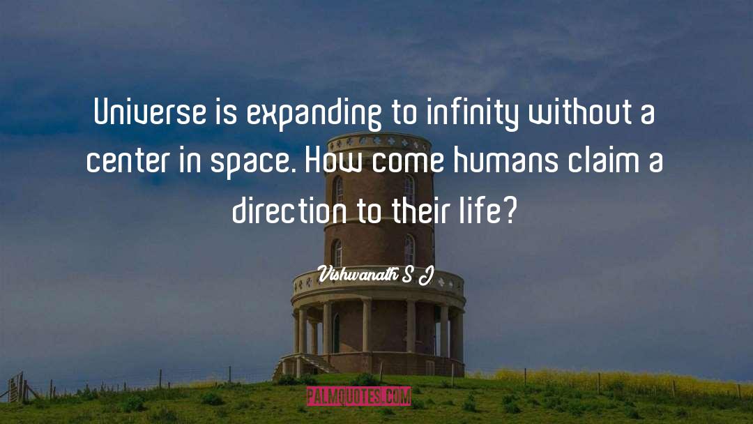 Vishwanath S J Quotes: Universe is expanding to infinity