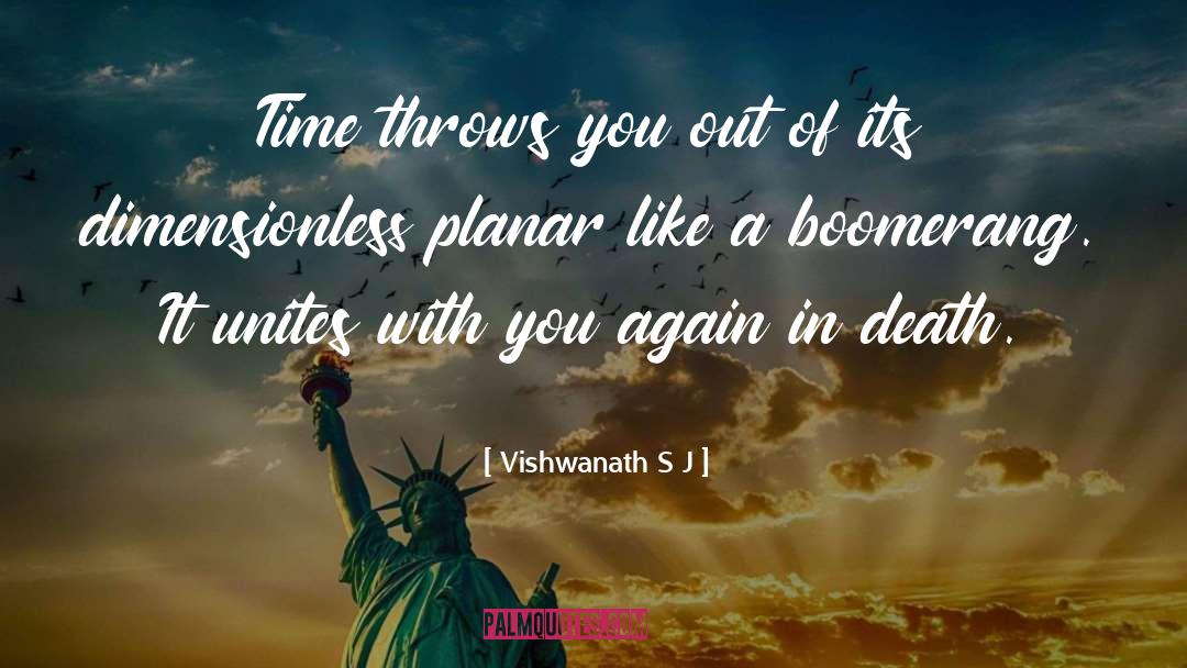 Vishwanath S J Quotes: Time throws you out of