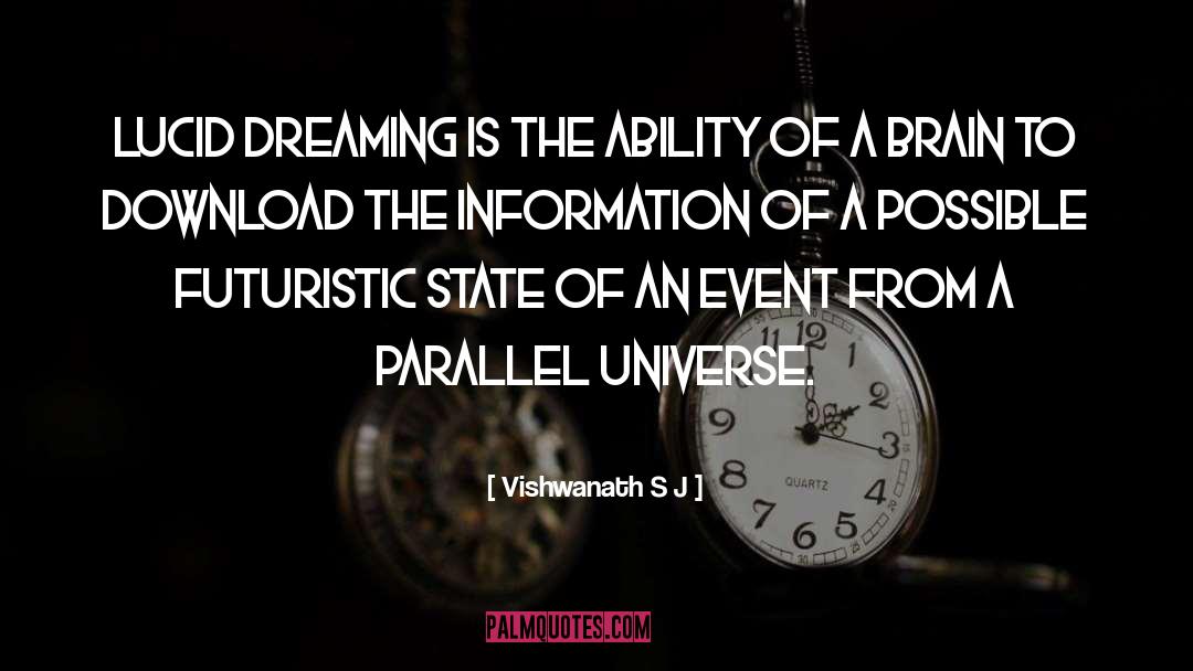 Vishwanath S J Quotes: Lucid Dreaming is the ability