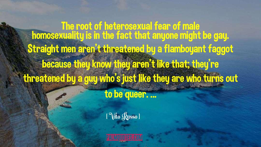 Vito Russo Quotes: The root of heterosexual fear