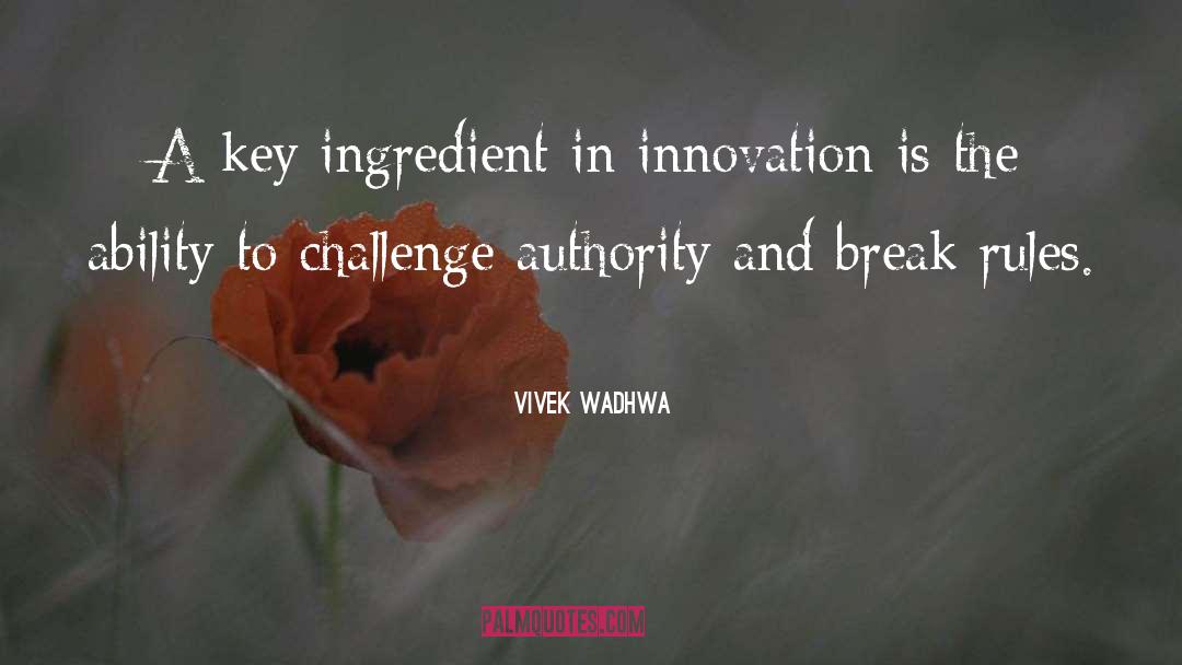 Vivek Wadhwa Quotes: A key ingredient in innovation