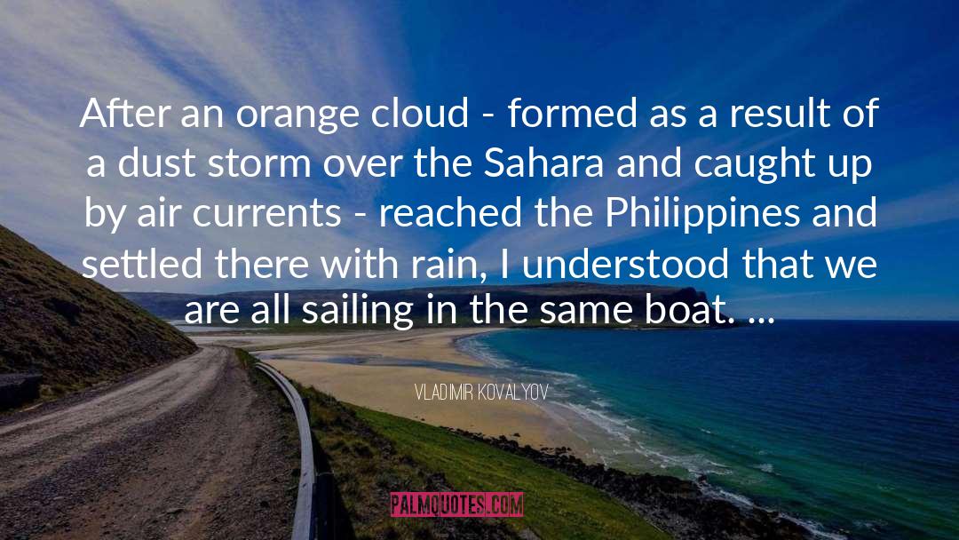 Vladimir Kovalyov Quotes: After an orange cloud -