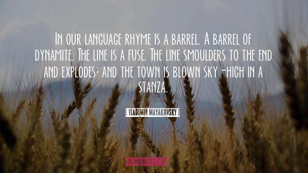 Vladimir Mayakovsky Quotes: In our language rhyme is