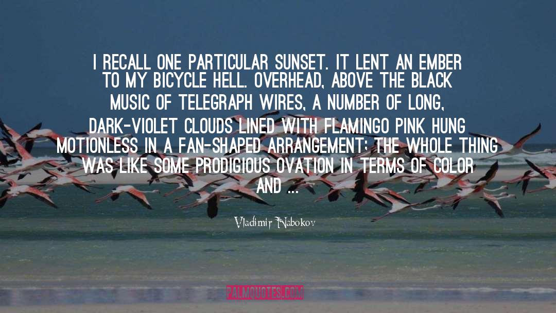 Vladimir Nabokov Quotes: I recall one particular sunset.