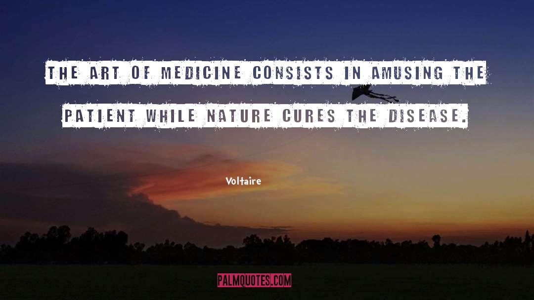 Voltaire Quotes: The art of medicine consists