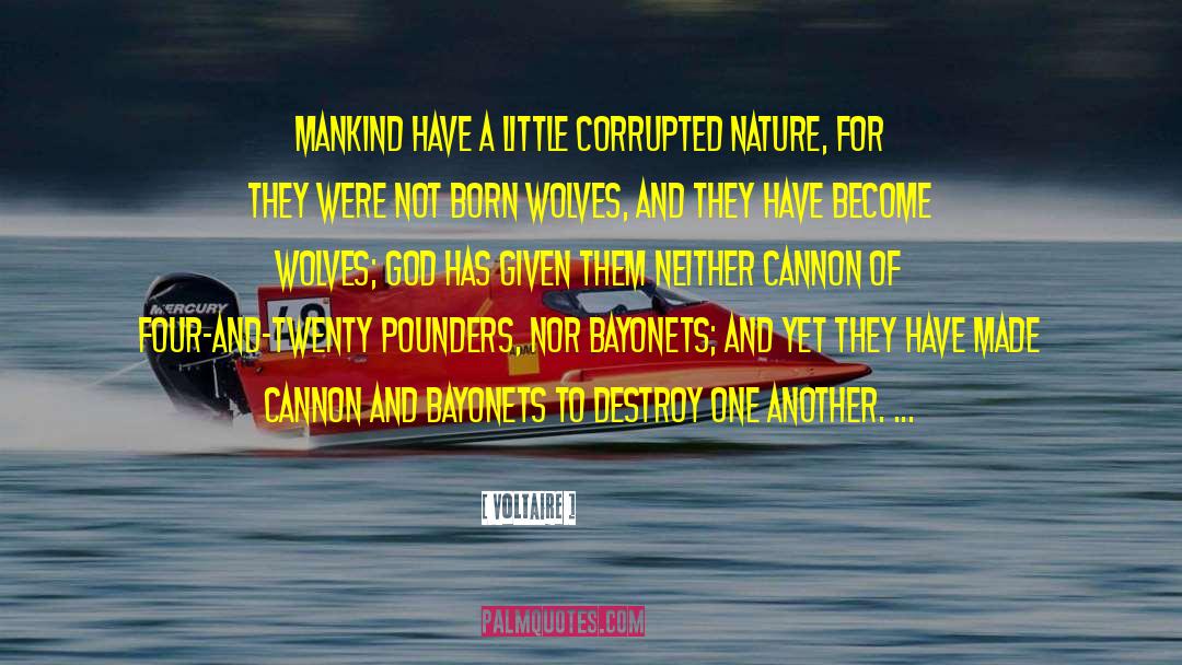 Voltaire Quotes: Mankind have a little corrupted