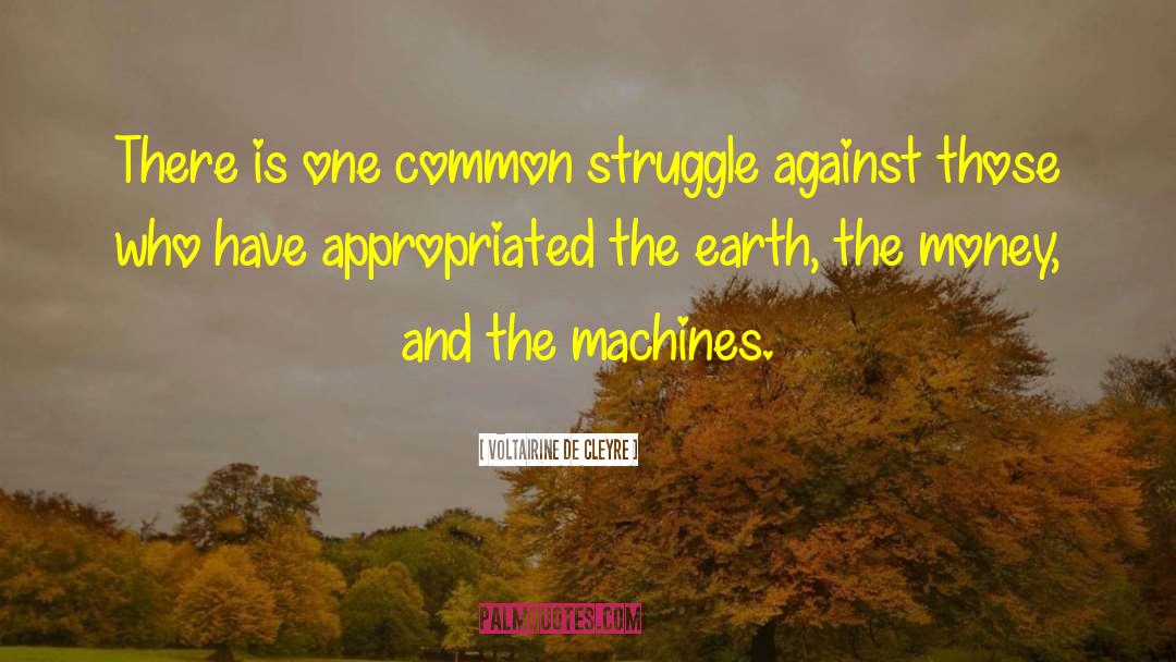 Voltairine De Cleyre Quotes: There is one common struggle