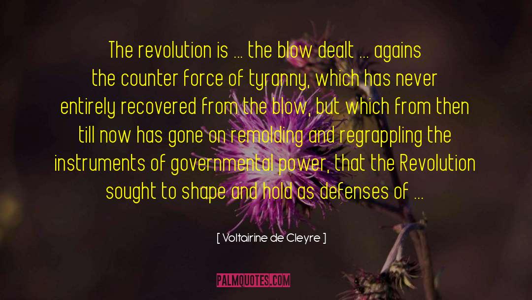 Voltairine De Cleyre Quotes: The revolution is ... the