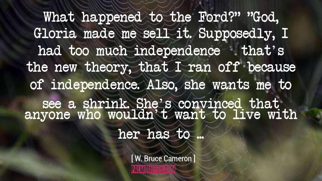 W. Bruce Cameron Quotes: What happened to the Ford?