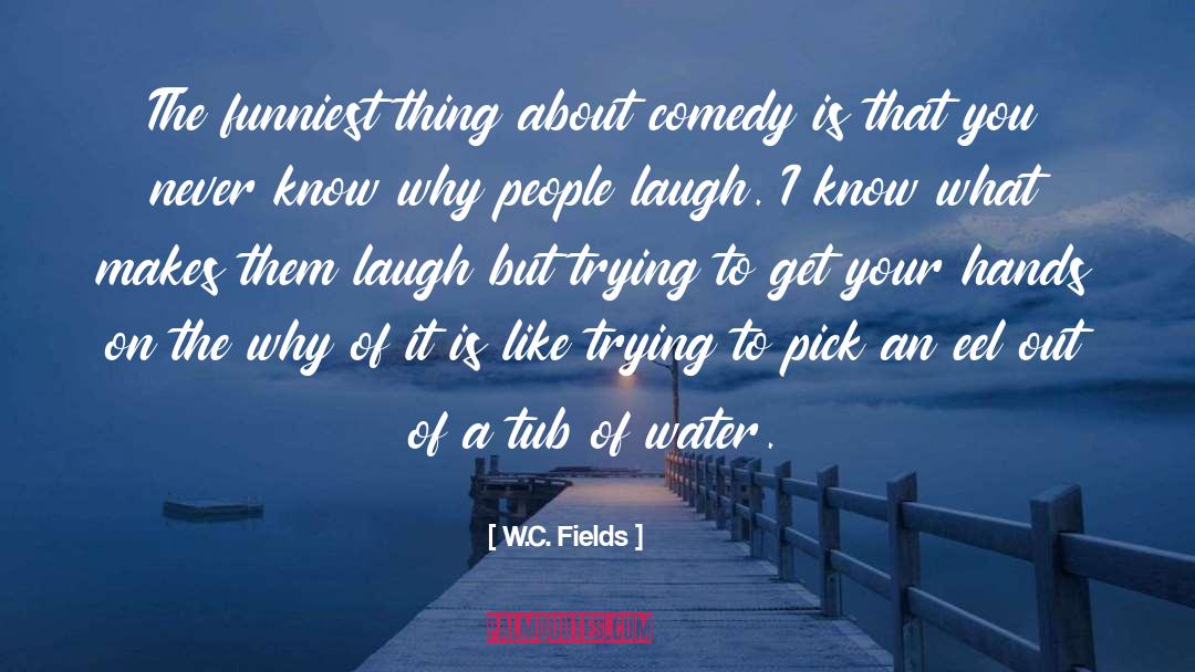 W.C. Fields Quotes: The funniest thing about comedy