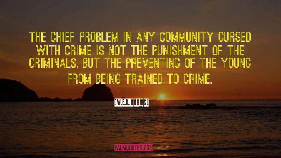 W.E.B. Du Bois Quotes: The chief problem in any