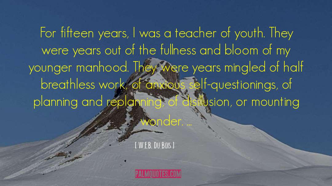 W.E.B. Du Bois Quotes: For fifteen years, I was