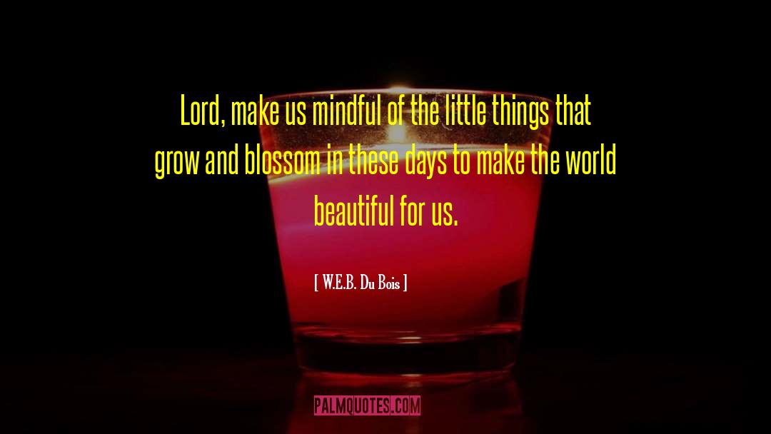 W.E.B. Du Bois Quotes: Lord, make us mindful of