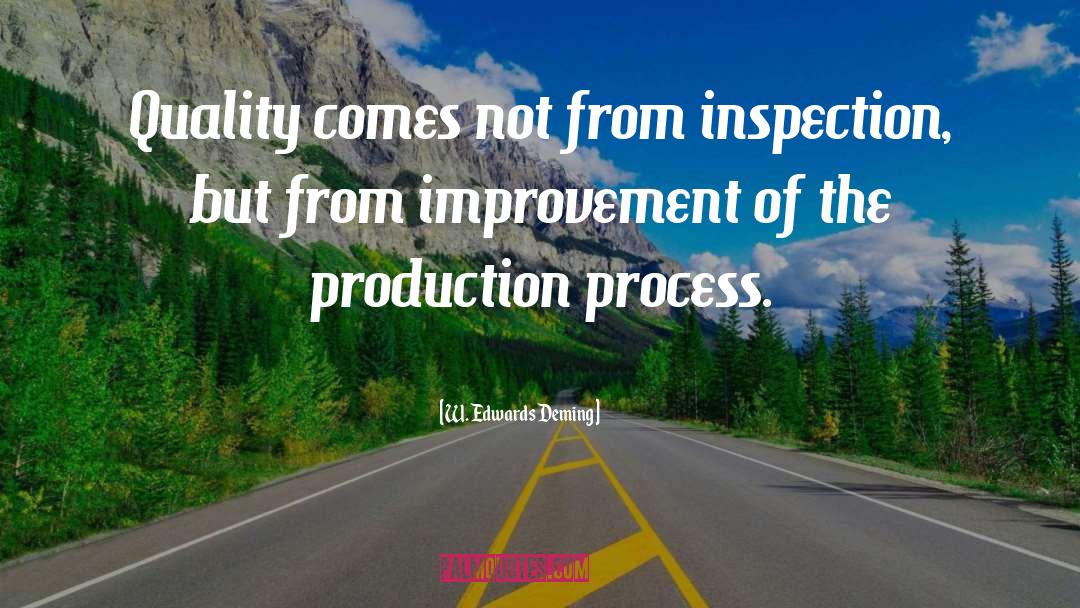 W. Edwards Deming Quotes: Quality comes not from inspection,