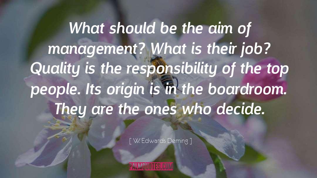 W. Edwards Deming Quotes: What should be the aim