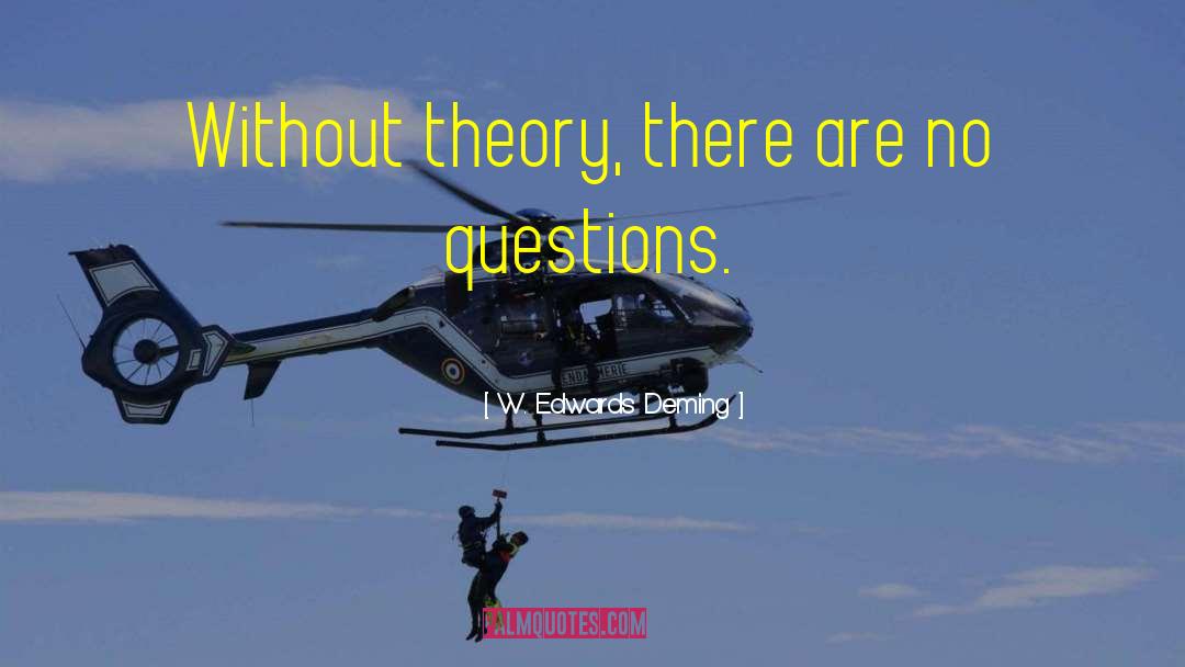 W. Edwards Deming Quotes: Without theory, there are no