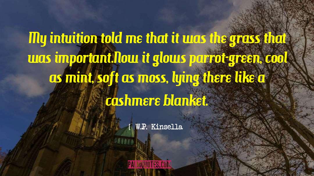 W.P. Kinsella Quotes: My intuition told me that