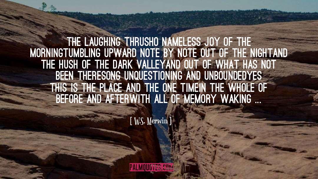 W.S. Merwin Quotes: The Laughing Thrush<br /><br />O
