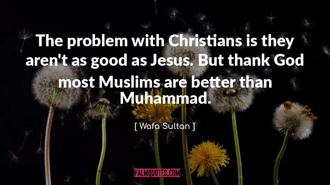 Wafa Sultan Quotes: The problem with Christians is