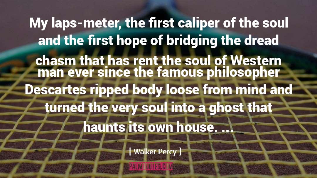 Walker Percy Quotes: My laps-meter, the first caliper