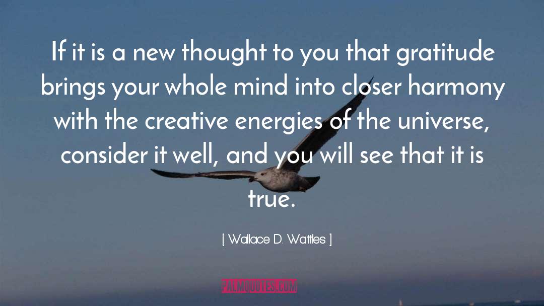 Wallace D. Wattles Quotes: If it is a new