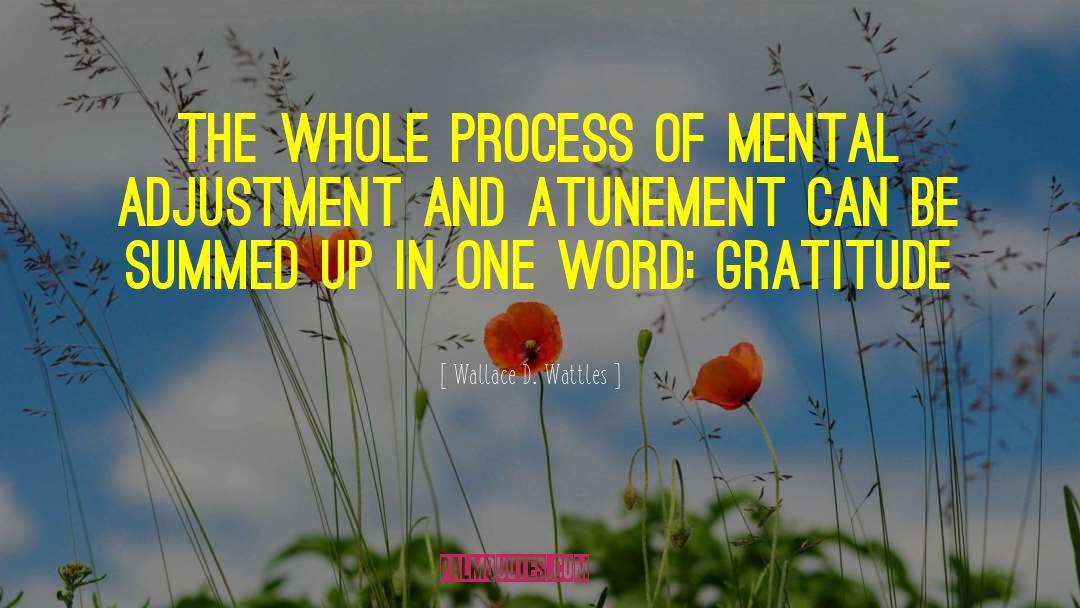 Wallace D. Wattles Quotes: The whole process of mental