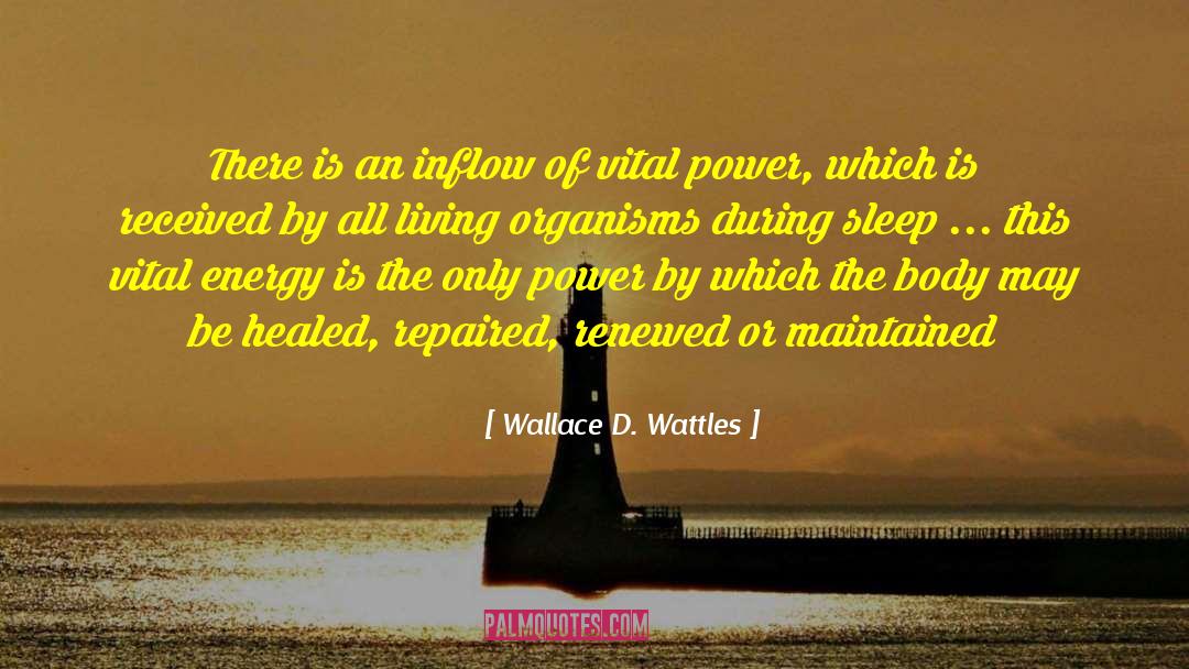 Wallace D. Wattles Quotes: There is an inflow of