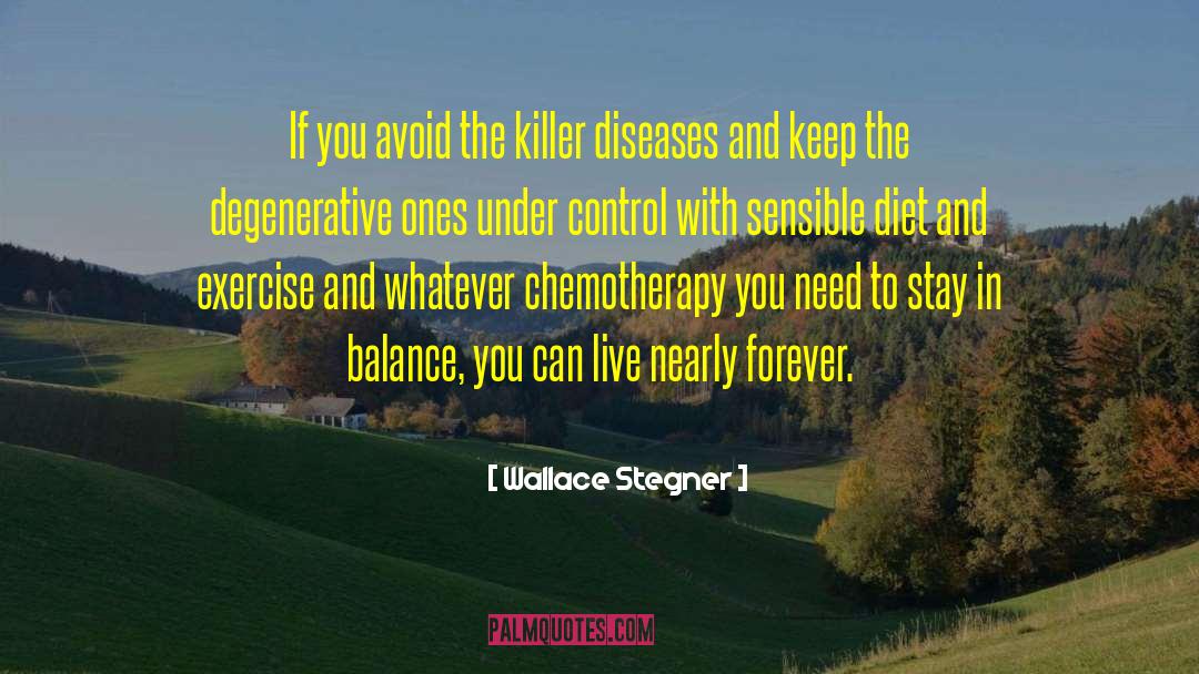 Wallace Stegner Quotes: If you avoid the killer