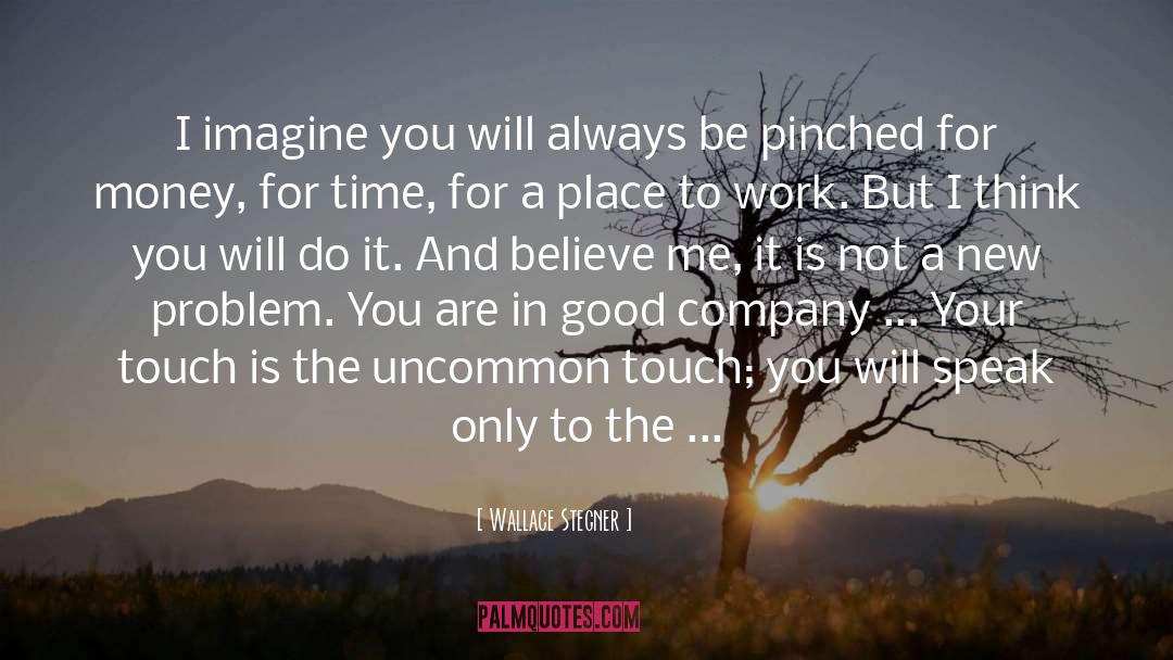 Wallace Stegner Quotes: I imagine you will always