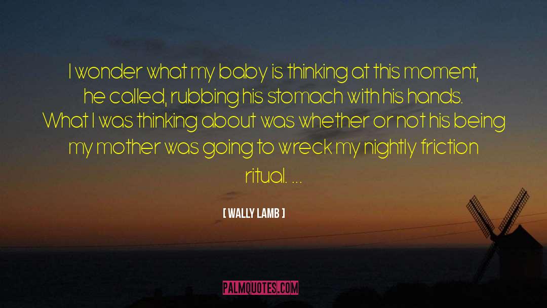 Wally Lamb Quotes: I wonder what my baby