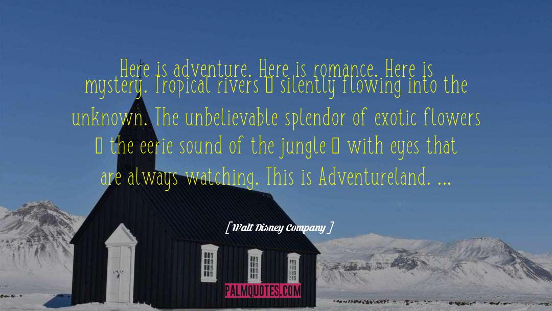 Walt Disney Company Quotes: Here is adventure. Here is