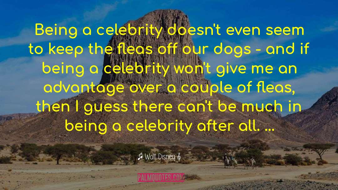 Walt Disney Quotes: Being a celebrity doesn't even