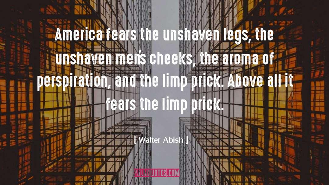 Walter Abish Quotes: America fears the unshaven legs,