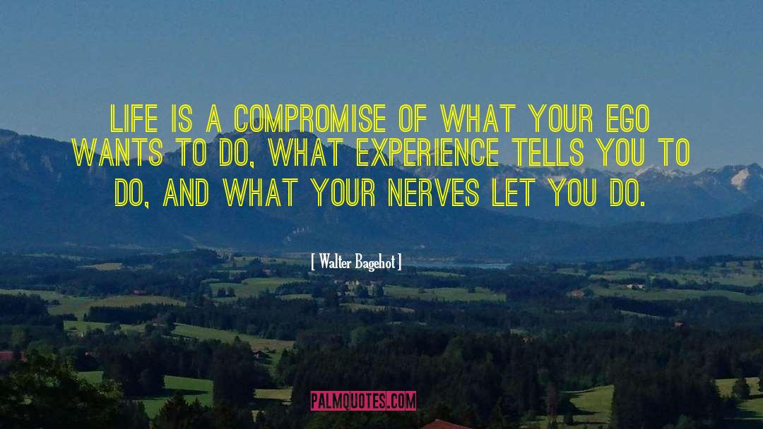 Walter Bagehot Quotes: Life is a compromise of