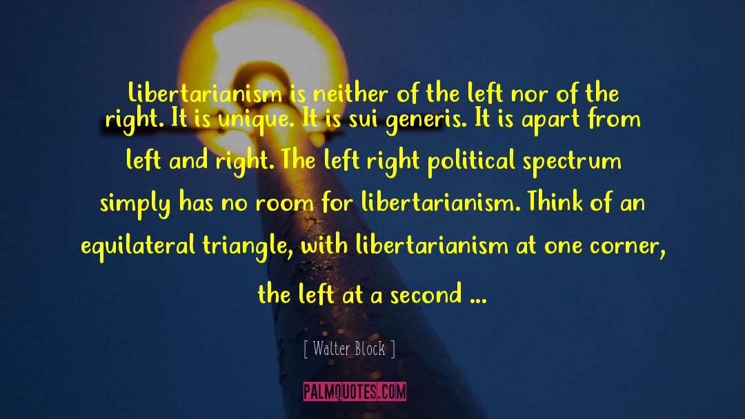Walter Block Quotes: Libertarianism is neither of the