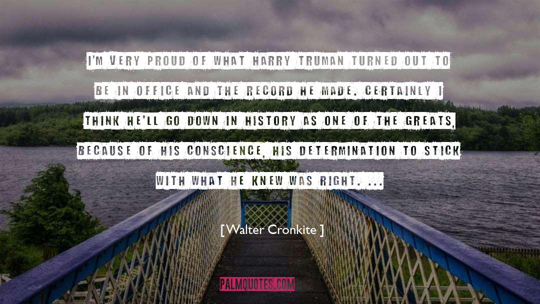 Walter Cronkite Quotes: I'm very proud of what