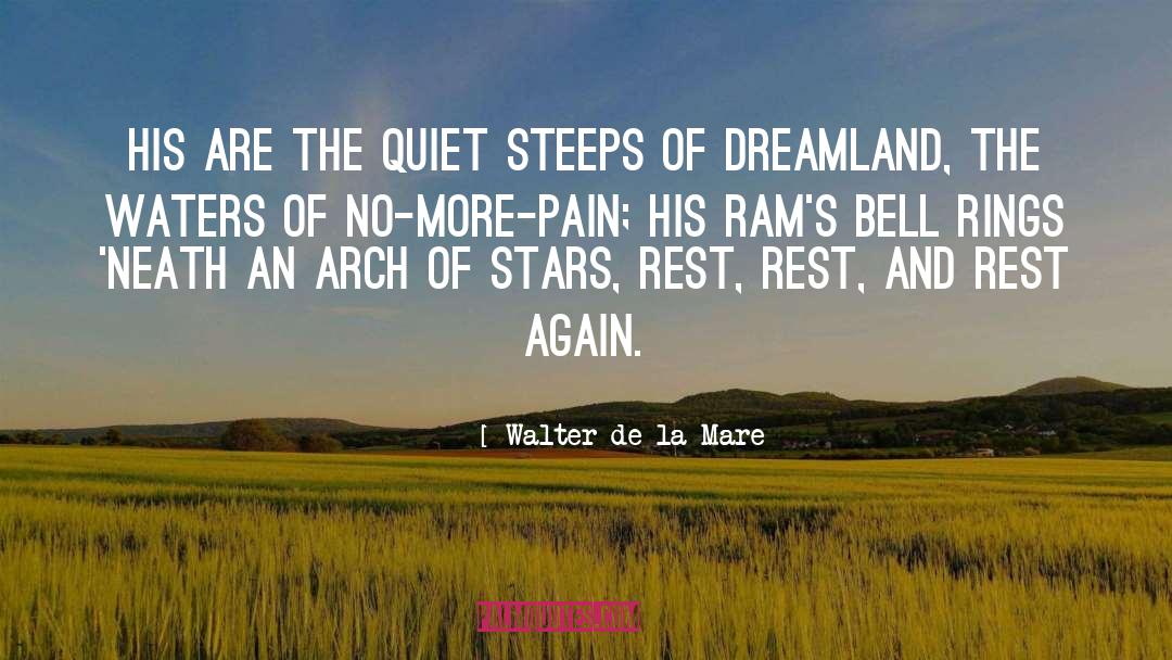 Walter De La Mare Quotes: His are the quiet steeps