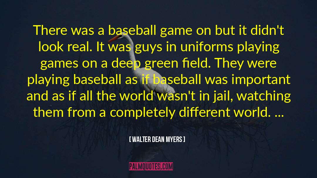 Walter Dean Myers Quotes: There was a baseball game