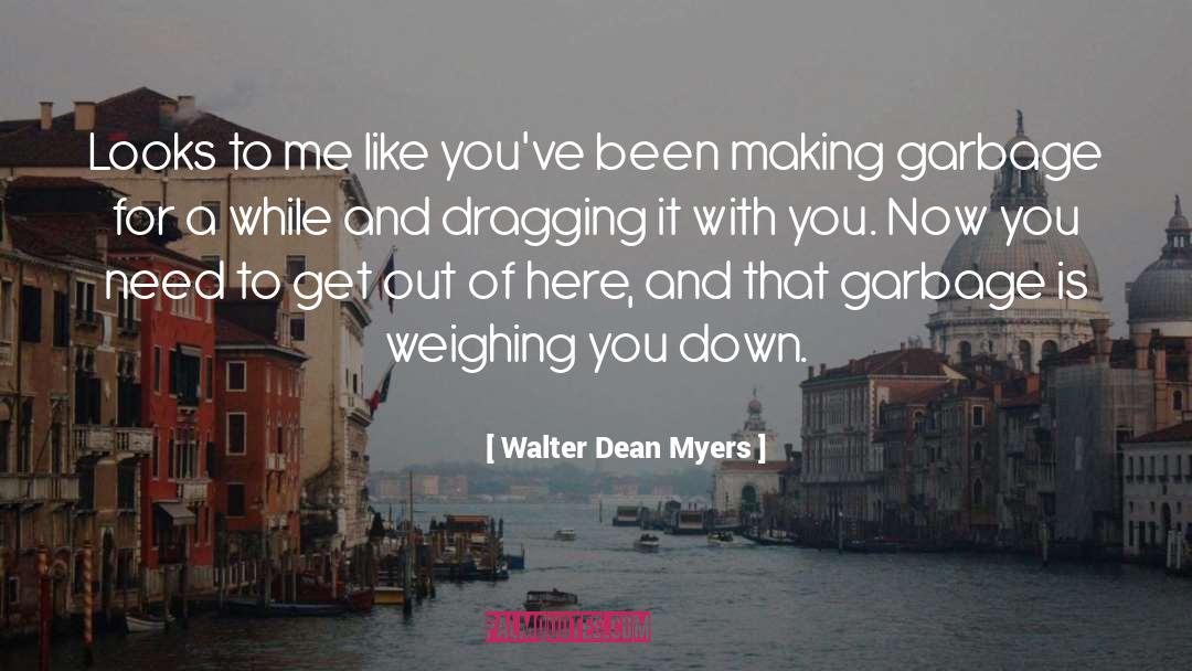 Walter Dean Myers Quotes: Looks to me like you've