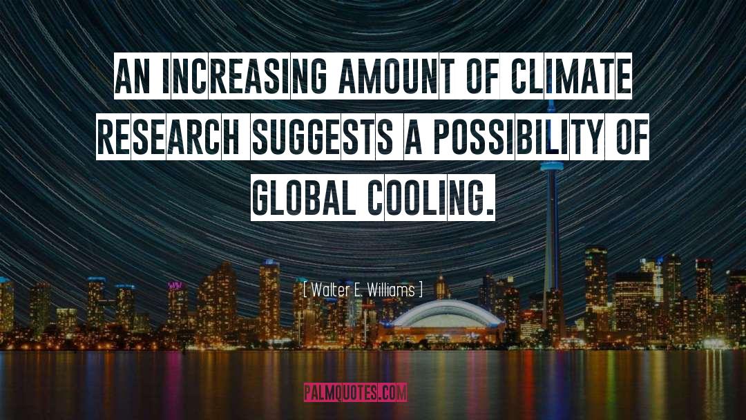 Walter E. Williams Quotes: An increasing amount of climate