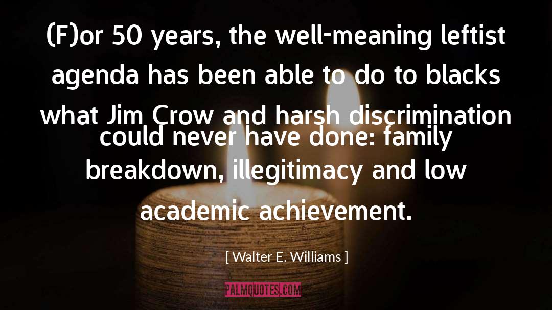 Walter E. Williams Quotes: (F)or 50 years, the well-meaning