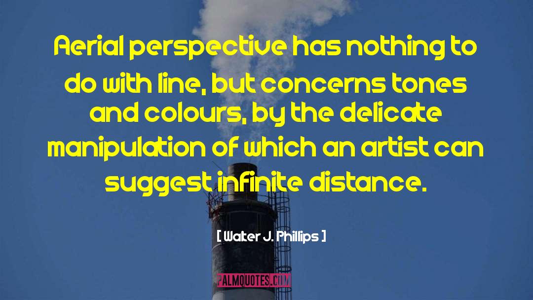 Walter J. Phillips Quotes: Aerial perspective has nothing to